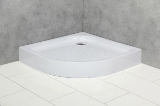 Душевой акриловый поддон 80см, белый BelBagno TRAY-BB-R-80-550-15-W